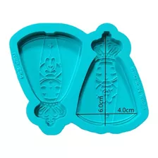 Molde Silicone Resina 2 Nossa Senhora Baby Chaveiro Biscuit 