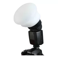 Difusor Silicone Flash Speedlight Esfera Encaixe Magnético