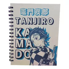 Cuaderno De Tanjiro Kamado De Demon Slayer/ Kimetsu No Yaiba
