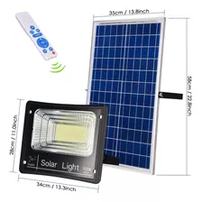 Reflector Led C/panel Solar 300 Watts Potencia