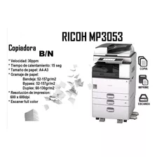 Multifuncional Ricoh B/n Mp3053 Reacondicionada Oferta ¡¡¡¡