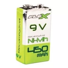 Bateria Recarregavel 9v 450mah Flex