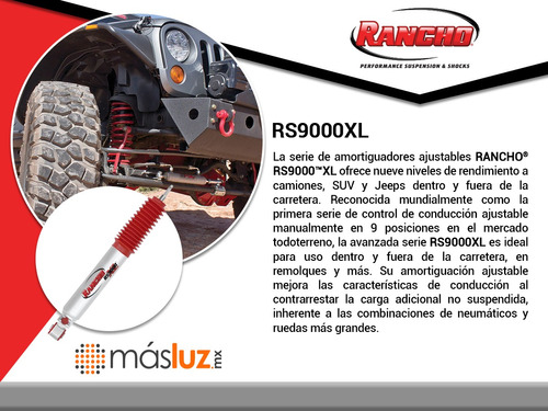 Kit 2 Amortiguadores Tra Gas Rs9000xl H3 Hummer 06/10 Rancho Foto 5