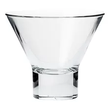 Serie V Juego De 6 Vasos De Vidrio De 225 Ml. Para Martini