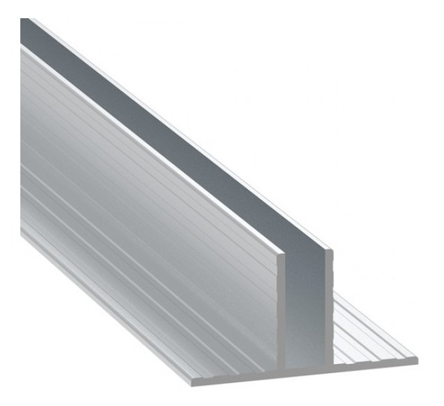 Perfil De Aluminio Divisor Grosor 7mm Penn Elcom E2220-3000