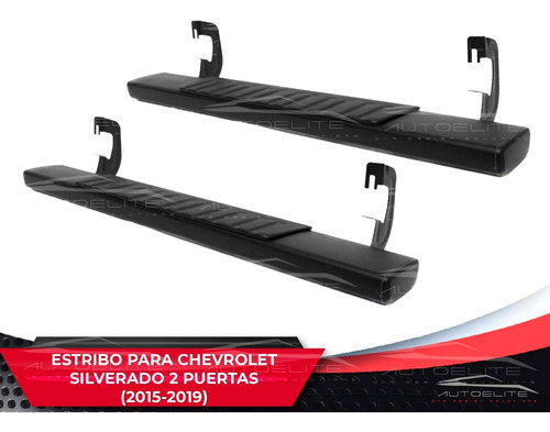 Estribos Chevrolet Silverado 2 Puertas 1 Cabina 2015 A 2018 Foto 5