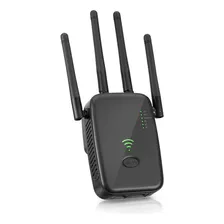 Repetidor De Señal Wifi 5g Punto De Access De 4 Antena Negro