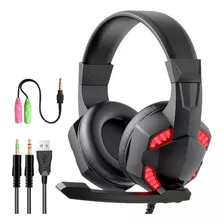 Auricular Gamer Led Microfono Ideal Gaming Pc Ps4 Xbox Cuota