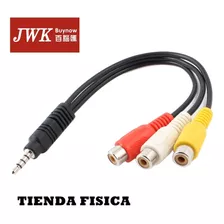 Cable Adaptador De Audio Video De Plus Jack 3.5mm A Rca Jwk