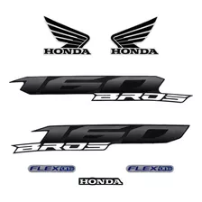 Cartela Adesivos Honda Nxr Bros 160 Ano 2015 Até 2021