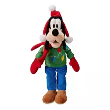 Disney Store Peluche Goofy Edición Especial Navidad Luz Led!