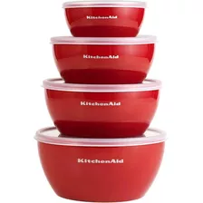 Cuencos De Preparación Kitchenaid Classic Con Tapa, Juego De