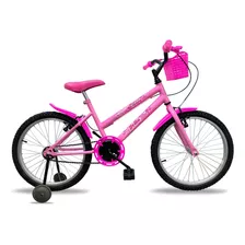 Bicicleta Julie Infantil Aro 20 Feminina Rosa 2024 New