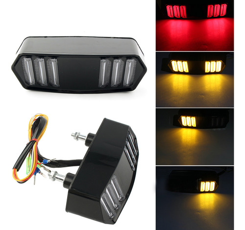 Luz Trasera Led Moto Msx125 Little Monster Mustang Cb650 Foto 2