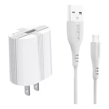 Cargador De Celular Marca Pzx Ip Cargador + Cable P03ip Color Blanco