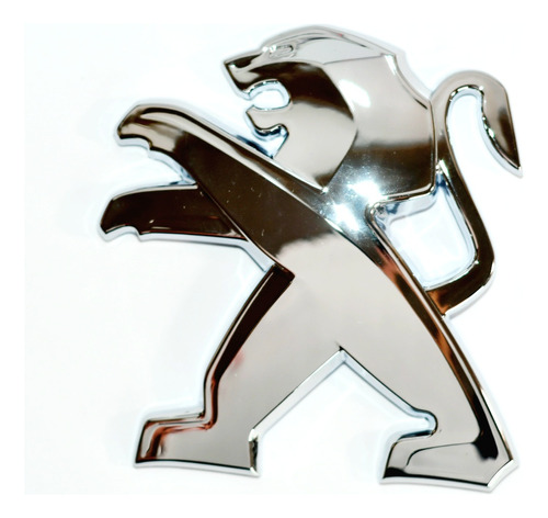 Emblema Peugeot Grande Insignia Logotipo 10cm X 8,5cm Cromo  Foto 4