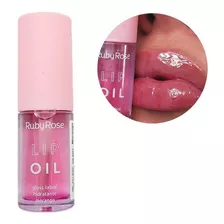 Ruby Rose Gloss Labial Lip Oil Morango 3,8ml Acabamento Brilhante Sem Glitter