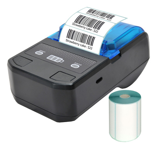 Impresora Etiqueta Batería Código De Barras Inalámbrico 58mm