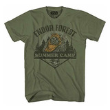 Camiseta GrÃ¡fica Star Wars Endor Forest Summer Camp Ewok Bat