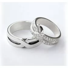 Anillos Matrimonio Infinito Plata Pura 950 Premium 