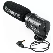 Microfone Boom Câmera Saramonic Sr-m3 C/ Saída P2 Preto