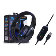 Fone Ouvido Gamer Headset Microfone Usb Pc Ps4 7.1 Led Xbox