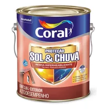 Coral Sol E Chuva Impermeabiliza Pedras Tijolos Telhas 3,6l Cor Incolor