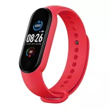 Reloj Inteligente Smart Band M7 Caja Rojo Malla Negro