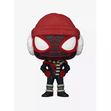 Spider Man Miles Morales Winter Suit Funko Pop Exclusive