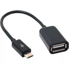 Cable Otg Micro Usb A Hembra Usb - Kubo Color Negro