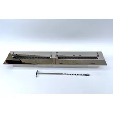 Queimador Ecológico A.j.d - Modelo Retangular 80cm- Inox 304