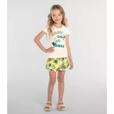 Conjunto Infantil De Verao Meninas Rovitex 1 A 3 Anos