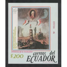 Equador 1989 - 200 Anos Da Revolução Francesa - Maçonaria