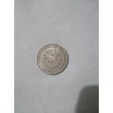 Moneda De 25 Centavos De Guatemala Del Año 1968