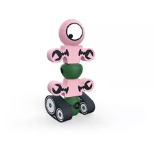 Brinquedo Dican Robo Pinkbot Formagnéticos +3 Anos
