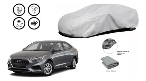 Funda Afelpada Car Cover Hyundai Accent 100% Vs Clima Foto 2