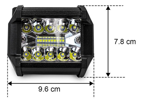 Par Faros 20 Led Dually Auxiliar Con Estrobo  Foto 8