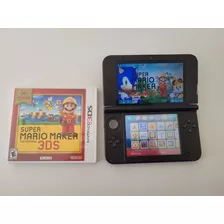 Nintendo 3ds Xl Standard Cor Preto + Jogo Super Mario Maker