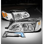 93-97 Toyota Corolla Dx Crystal Chrome Head Lights W/cor Nnc