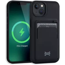 Funda Para iPhone 13, Con Tarjetero/negra/magnetica