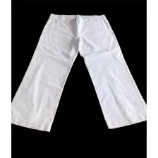 Pantalon De Vestir. Capri. Ted Bodin Talle 42. Blanco Tiza