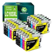 Greenbox Cartucho De Tinta Compatible Lc103 Xl De Repuesto .