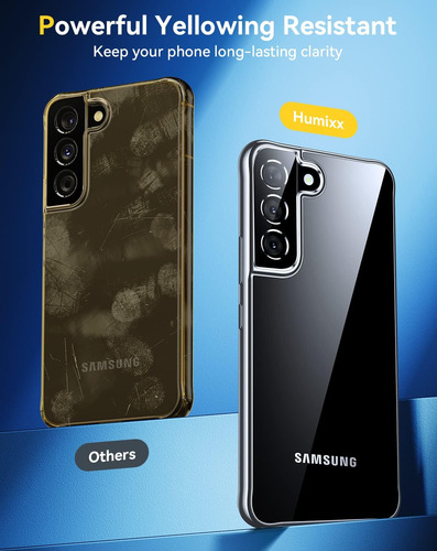 Humixx Crystal Clear - Funda Para Samsung Galaxy S22 (antiam Foto 2