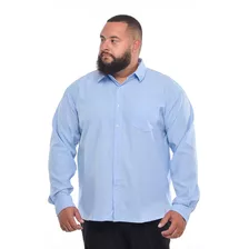 Camisa Social Masculina Plus Size Extra Grande Especial Luxo