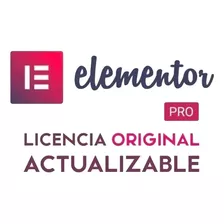 Elementor Pro Licencia Original Actualizada 1 Año Para 1 Web