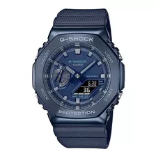 Reloj Casio G-shock Gm-2100n Hombre Caja Acero 20 Bar Color De La Malla Azul Color Del Bisel Azul Color Del Fondo Azul