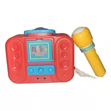 Juguete Radio Parlante Karaoke Con Microfono Para Niños