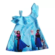 Vestidos Tipo Bata Con Boleros Para Niñas Frozen - Mc