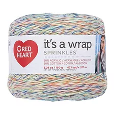 Red Heart E886.9812 It's A Wrap Sprinkles Yarn Cupcake