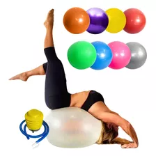 Bola Suiça 75cm Com Bomba Para Pilates Yoga Fisioterapia